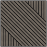 Mexen Linea 26 Akustische Wandplatte 60 x 60 cm (4 Stück), Filz 9 mm, technisches Furnier, Graue Eiche - S110-60607-26-043