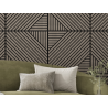 Mexen Linea 26 Akustische Wandplatte 60 x 60 cm (4 Stück), Filz 9 mm, technisches Furnier, Graue Eiche - S110-60607-26-043