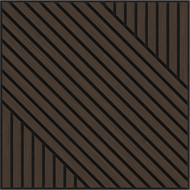 Mexen Linea 26 Akustik-Wandpaneel 60 x 60 cm (4 Stk.), Filz 9 mm, technisches Furnier, Mocca-Eiche - S110-60607-26-045