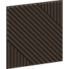Mexen Linea 26 Akustik-Wandpaneel 60 x 60 cm (4 Stk.), Filz 9 mm, technisches Furnier, Mocca-Eiche - S110-60607-26-045
