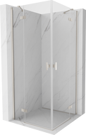 Mexen Mist-H Duo Duschkabine schwenkbar 70 x 70 cm, transparent, Chrom - 8A5-070L-070P-01-00