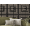 Mexen Linea 02 akustisches Wandpaneel 60 x 60 cm (4 Stk.), Filz 9 mm, technisches Furnier, Graueiche - S110-60607-02-043