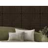 Mexen Linea 02 Akustik-Wandpaneel 60 x 60 cm (4 Stk.), Filz 9 mm, technisches Furnier, Mocca-Eiche - S110-60607-02-045