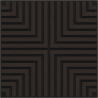 Mexen Linea 02 akustische Wandpaneele 60 x 60 cm (4Stk.), Filz 9 mm, technisches Furnier, Schwarze Eiche - S110-60607-02-046
