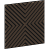 Mexen Linea 01 Akustik-Wandpaneel 60 x 60 cm (4 Stück), Filz 9 mm, technisches Furnier, Mokkas Eiche - S110-60607-01-045