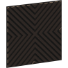 Mexen Linea 01 Akustik-Wandpaneel 60 x 60 cm (4 Stück), Filz 9 mm, technisches Furnier, Schwarze Eiche - S110-60607-01-046
