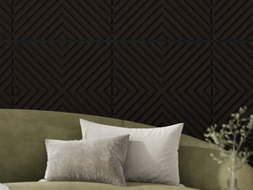 Mexen Linea 01 Akustik-Wandpaneel 60 x 60 cm (4 Stück), Filz 9 mm, technisches Furnier, Schwarze Eiche - S110-60607-01-046