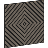 Mexen Linea 03 Akustik-Wandpaneel 60 x 60 cm (4 Stk.), Filz 9 mm, technisches Furnier, Graue Eiche - S110-60607-03-043
