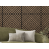 Mexen Linea 03 Akustik-Wandpaneel 60 x 60 cm (4Stk.), Filz 9 mm, technisches Furnier, Dunkle Nuss - S110-60607-03-044