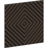 Mexen Linea 03 Akustische Wandverkleidung 60 x 60 cm (4 Stück), Filz 9 mm, technisches Furnier, Mocca-Eiche - S110-60607-03-045