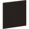 Mexen Linea 03 Akustik-Wandpaneel 60 x 60 cm (4 Stk.), Filz 9 mm, technisches Furnier, Schwarzeiche - S110-60607-03-046