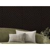 Mexen Linea 03 Akustik-Wandpaneel 60 x 60 cm (4 Stk.), Filz 9 mm, technisches Furnier, Schwarzeiche - S110-60607-03-046