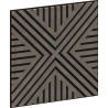 Mexen Linea 06 Akustik-Wandpaneel 60 x 60 cm (4 Stk.), Filz 9 mm, technisches Furnier, Graue Eiche - S110-60607-06-043