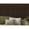 Mexen Linea 06 Akustik-Wandpaneel 60 x 60 cm (4 Stück), Filz 9 mm, technisches Furnier, Mocca-Eiche - S110-60607-06-045
