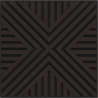 Mexen Linea 06 Akustische Wandplatte 60 x 60 cm (4 Stk.), Filz 9 mm, Technisches Furnier, Schwarze Eiche - S110-60607-06-046