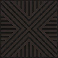 Mexen Linea 06 Akustische Wandplatte 60 x 60 cm (4 Stk.), Filz 9 mm, Technisches Furnier, Schwarze Eiche - S110-60607-06-046