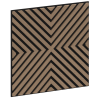 Mexen Linea 01 Akustik-Wandpaneel 60 x 60 cm (4 Stk.), Filz 9 mm, Technisches Furnier, Helle Walnuss - S110-60607-01-047