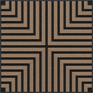 Mexen Linea 02 akustisches Wandpaneel 60 x 60 cm (4 Stk.), Filz 9 mm, technisches Furnier, Helles Nussbaumholz