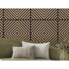 Mexen Linea 03 Akustikwandpaneel 60 x 60 cm (4 Stk.), Filz 9 mm, technisches Furnier, Helles Nussbaum - S110-60607-03-047