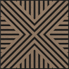 Mexen Linea 06 Akustik-Wandpaneel 60 x 60 cm (4 Stk.), Filz 9 mm, technisches Furnier, Helles Nussbaumholz - S110-60607-06-047