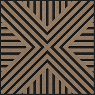 Mexen Linea 06 Akustik-Wandpaneel 60 x 60 cm (4 Stk.), Filz 9 mm, technisches Furnier, Helles Nussbaumholz - S110-60607-06-047