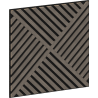 Mexen Linea 08 Akustik-Wandpaneel 60 x 60 cm (4 Stk.), Filz 9 mm, technisches Furnier, Graue Eiche - S110-60607-08-043