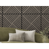 Mexen Linea 08 Akustik-Wandpaneel 60 x 60 cm (4 Stk.), Filz 9 mm, technisches Furnier, Graue Eiche - S110-60607-08-043