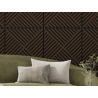 Mexen Linea 08 Akustik-Wandpaneel 60 x 60 cm (4 Stk.), Filz 9 mm, technisches Furnier, Mocca Eiche - S110-60607-08-045