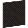 Mexen Linea 08 Akustik-Wandpaneel 60 x 60 cm (4 Stk.), Filz 9 mm, technisches Furnier, Schwarzeiche - S110-60607-08-046