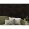 Mexen Linea 08 Akustik-Wandpaneel 60 x 60 cm (4 Stk.), Filz 9 mm, technisches Furnier, Schwarzeiche - S110-60607-08-046