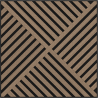 Mexen Linea 08 Akustik-Wandpaneel 60 x 60 cm (4 Stk.), Filz 9 mm, technisches Furnier, Hell Nussbaum - S110-60607-08-047