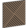 Mexen Linea 08 Akustik-Wandpaneel 60 x 60 cm (4 Stk.), Filz 9 mm, technisches Furnier, Hell Nussbaum - S110-60607-08-047