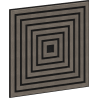 Mexen Linea 13 Akustik-Wandpaneel 60 x 60 cm (4 Stück), Filz 9 mm, technisches Furnier, Graue Eiche - S110-60607-13-043