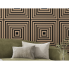 Mexen Linea 13 Akustik-Wandpaneel 60 x 60 cm (4 Stk.), Filz 9 mm, technisches Furnier, Helle Walnuss - S110-60607-13-047