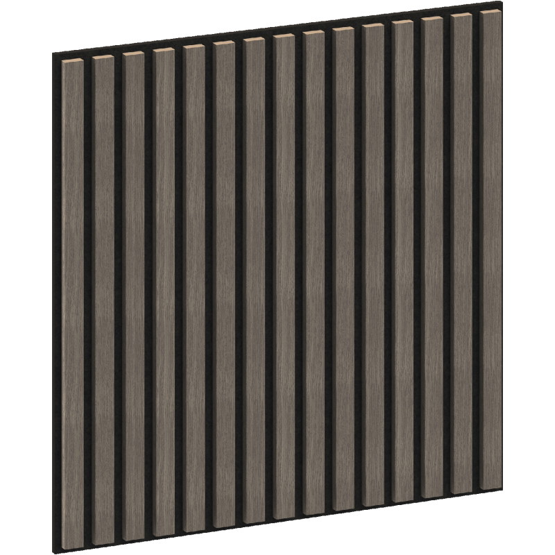 Mexen Linea 15 Akustische Wandpaneele 60 x 60 cm (4 Stk.), Filz 9 mm, Technisches Furnier, Graue Eiche - S110-60607-15-043