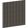 Mexen Linea 15 Akustische Wandpaneele 60 x 60 cm (4 Stk.), Filz 9 mm, Technisches Furnier, Graue Eiche - S110-60607-15-043