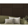 Mexen Linea 15 Akustik-Wandpaneel 60 x 60 cm (4St.), Filz 9 mm, technisches Furnier, Eiche Mocca - S110-60607-15-045