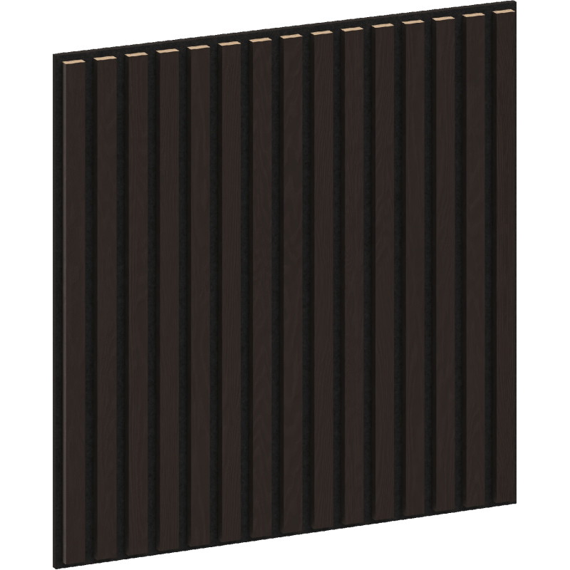 Mexen Linea 15 akustisches Wandpaneel 60 x 60 cm (4 Stk.), Filz 9 mm, technisches Furnier, Schwarze Eiche - S110-60607-15-046