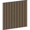Mexen Linea 15 Akustik-Wandpaneel 60 x 60 cm (4 Stück), Filz 9 mm, technischer Furnier, Helles Nussbaum - S110-60607-15-047