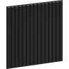 Mexen Linea 15 Akustik-Wandpaneel 60 x 60 cm (4 Stk.), Filz 9 mm, technisches Furnier, Schwarz Matt - S110-60607-15-053