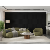 Mexen Linea 15 Akustik-Wandpaneel 60 x 60 cm (4 Stk.), Filz 9 mm, technisches Furnier, Schwarz Matt - S110-60607-15-053
