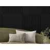 Mexen Linea 15 Akustik-Wandpaneel 60 x 60 cm (4 Stk.), Filz 9 mm, technisches Furnier, Schwarz Matt - S110-60607-15-053