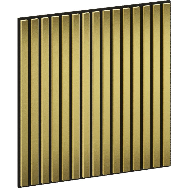 Mexen Linea 15 Akustik-Wandpaneel 60 x 60 cm (4 Stück), Filz 9 mm, Technisches Furnier, Gold - S110-60607-15-057