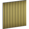 Mexen Linea 15 Akustik-Wandpaneel 60 x 60 cm (4 Stück), Filz 9 mm, Technisches Furnier, Gold - S110-60607-15-057