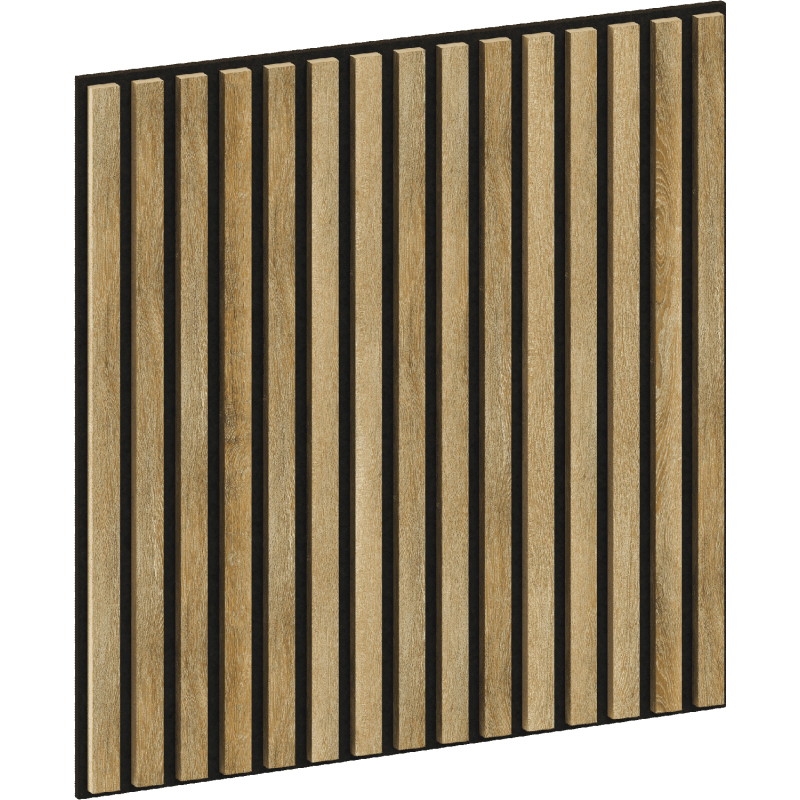 Mexen Linea 15 Akustik-Wandpaneel 60 x 60 cm (4 Stück), Filz 9 mm, Technisches Furnier, Honigeiche - S110-60607-15-066