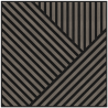 Mexen Linea 25 Akustische Wandplatte 60 x 60 cm (4 Stk.), Filz 9 mm, technisches Furnier, Graue Eiche - S110-60607-25-043