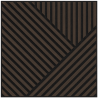 Mexen Linea 25 Akustik-Wandpaneel 60 x 60 cm (4 Stk.), Filz 9 mm, technisches Furnier, Mocca-Eiche - S110-60607-25-045