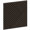 Mexen Linea 25 Akustik-Wandpaneel 60 x 60 cm (4 Stk.), Filz 9 mm, technisches Furnier, Mocca-Eiche - S110-60607-25-045