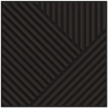 Mexen Linea 25 Akustisches Wandpaneel 60 x 60 cm (4 Stk.), Filz 9 mm, technisches Furnier, Schwarze Eiche - S110-60607-25-046