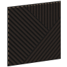 Mexen Linea 25 Akustisches Wandpaneel 60 x 60 cm (4 Stk.), Filz 9 mm, technisches Furnier, Schwarze Eiche - S110-60607-25-046